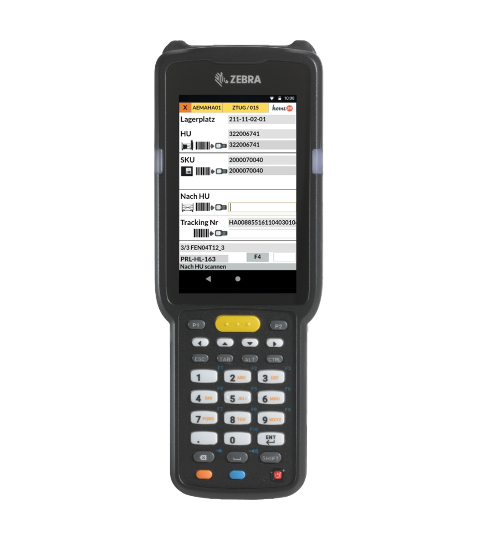 ZEBRA Handgerät in der mobilen Lagerlogistik von home24