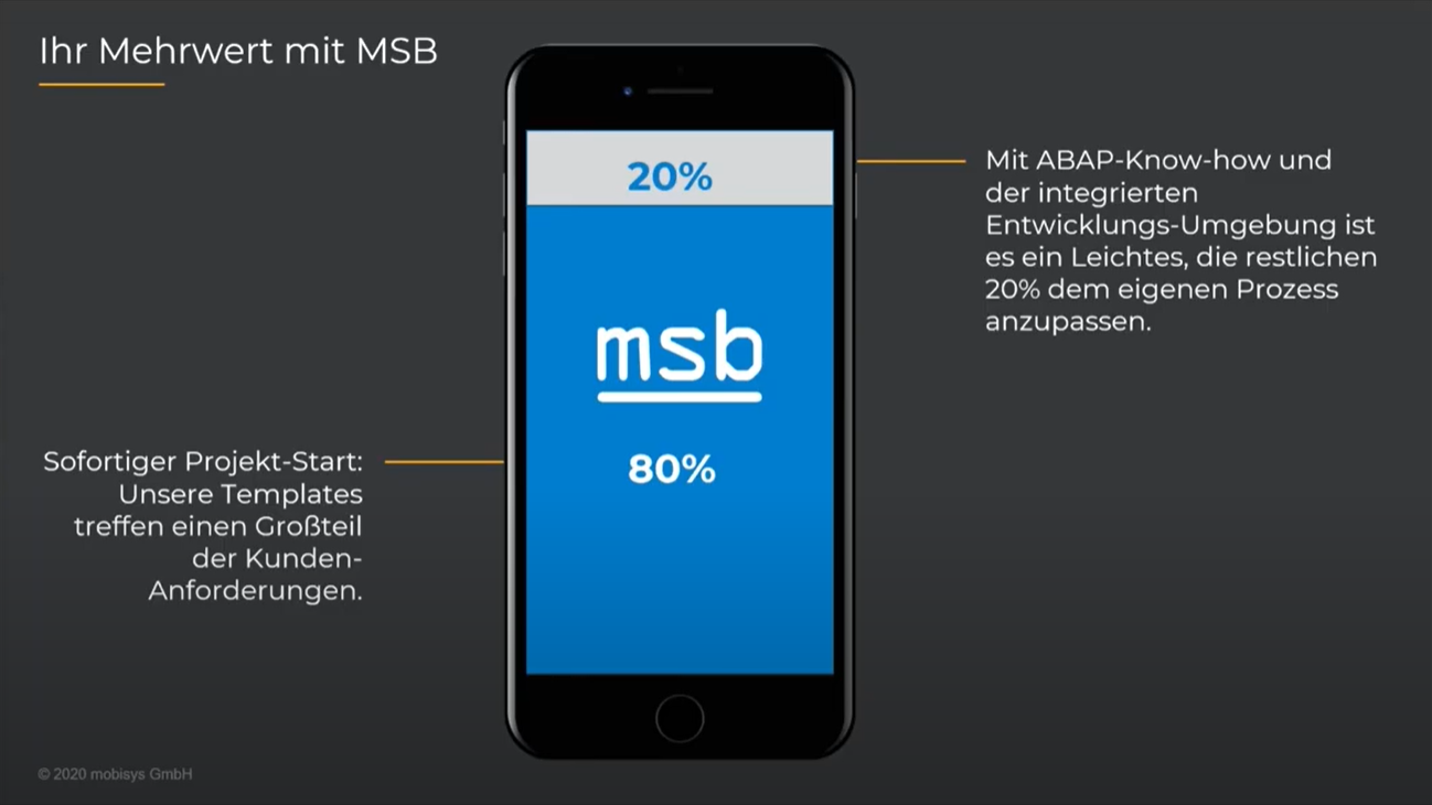 MSB Ready-to-use Templates für einen schnellen Projektstart in Ihr mobiles SAP-Projekt